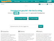 Tablet Screenshot of freizeitpartnerweb.de